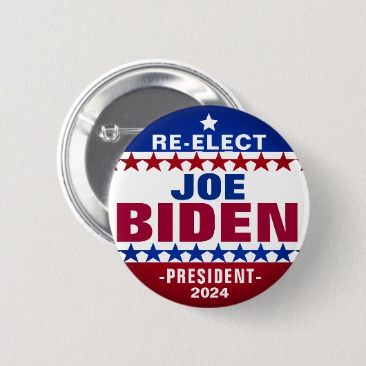 Schaltfläche für die Wiederwahl Joe Biden 2024 Button (Vorne & Hinten)
