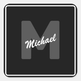 Schaltfläche für einfachen benutzerdefinierten Anf Quadratischer Aufkleber