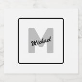 Schaltfläche für einfachen benutzerdefinierten Anf Schaumweinetikett (Einzelnes Label)