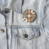 Schaltfläche für elegante Gold Jewel Blume Button (Beispiel)