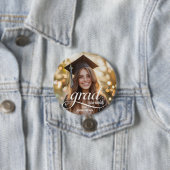 Schaltfläche für elegantes White Script Grad-Foto Button (Beispiel)