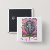 Schaltfläche für Elephant-Party Button (Vorne & Hinten)