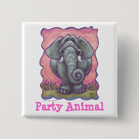 Schaltfläche für Elephant-Party Button (Vorderseite)