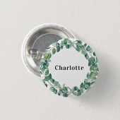 Schaltfläche für Eukalyptusgrün Button (Vorne & Hinten)