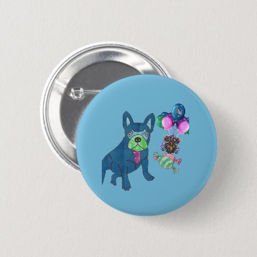 Schaltfläche für französische Sticker Button (Vorne & Hinten)