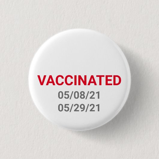 Schaltfläche für geimpftes Button mit benutzerdefi (Vorderseite)