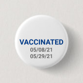 Schaltfläche für geimpftes Button mit benutzerdefi (Vorderseite)