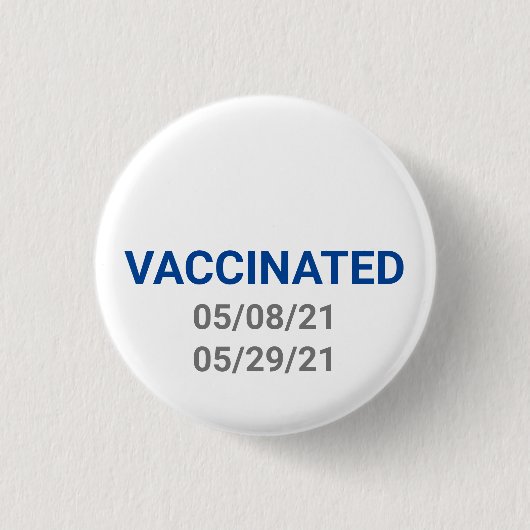 Schaltfläche für geimpftes Button mit benutzerdefi (Vorderseite)