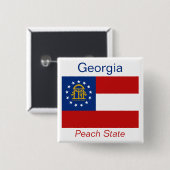 Schaltfläche für georgische Flagge Button (Vorne & Hinten)