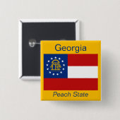 Schaltfläche für georgische Flagge Button (Vorne & Hinten)