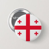 Schaltfläche für georgische Flagge Button (Vorne & Hinten)