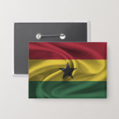 Schaltfläche für Ghana-Flag Button (Vorderseite/Rückseite)