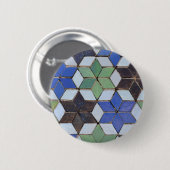 Schaltfläche für grüne und blaue Mosaiksteine Button (Vorne & Hinten)