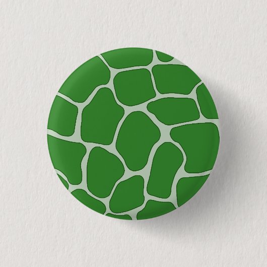 Schaltfläche für grünes Giraffenmuster Button (Vorderseite)