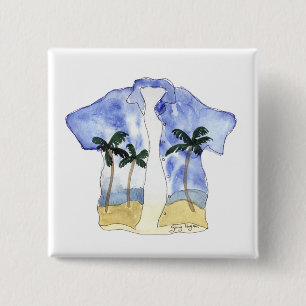 Schaltfläche für hawaiianisches Shirt Button