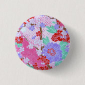 Schaltfläche für japanisches Sakura-Muster Button (Vorderseite)