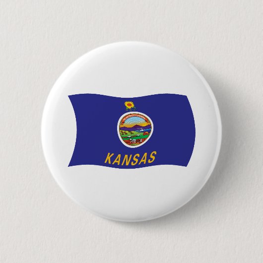 Schaltfläche für Kansas-Flagge Button (Vorderseite)