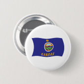 Schaltfläche für Kansas-Flagge Button (Vorne & Hinten)