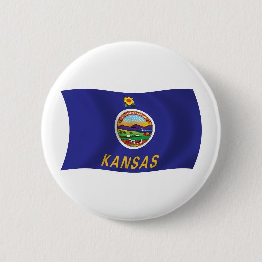 Schaltfläche für Kansas-Flagge Button (Vorderseite)