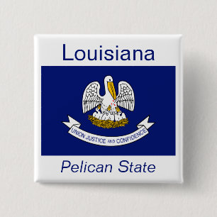 Schaltfläche für Louisianisches Flag Button