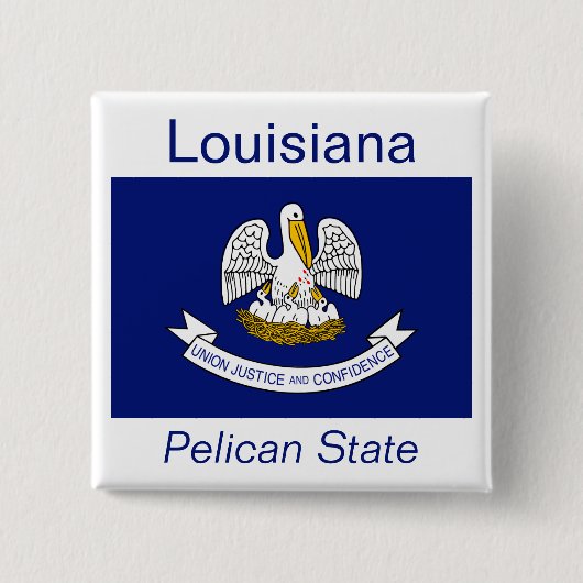Schaltfläche für Louisianisches Flag Button (Vorderseite)