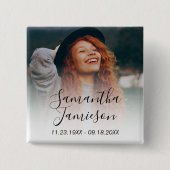 Schaltfläche für moderne Personalisierte Fotos Button (Vorderseite)