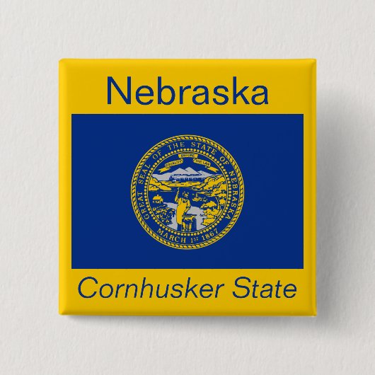 Schaltfläche für Nebraskan Button (Vorderseite)
