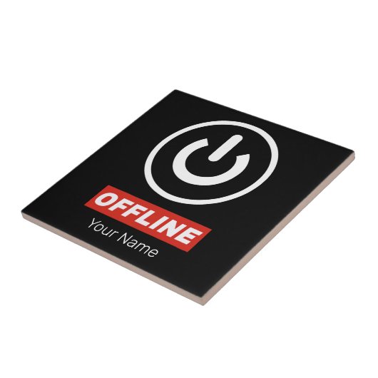 Schaltfläche für Offline-Power zum Entspannen oder Fliese (Seite)