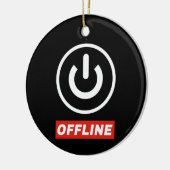 Schaltfläche für Offline-Power zum Entspannen oder Keramik Ornament (Links)