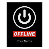 Schaltfläche für Offline-Power zum Entspannen oder Poster (Vorderseite)