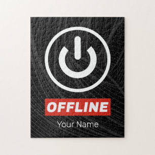 Schaltfläche für Offline-Power zum Entspannen oder Puzzle