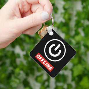Schaltfläche für Offline-Power zum Entspannen oder Schlüsselanhänger