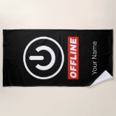 Schaltfläche für Offline-Power zum Entspannen oder Strandtuch (Vorderseite)