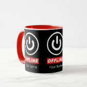 Schaltfläche für Offline-Power zum Entspannen oder Tasse (Vorderseite Links)