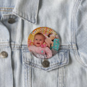Schaltfläche für personalisiertes Baby-Foto Button (Beispiel)