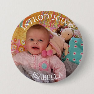 Schaltfläche für personalisiertes Baby-Foto Button