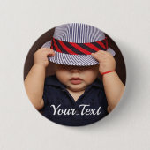 Schaltfläche für personalisiertes Baby-Foto Button (Vorderseite)