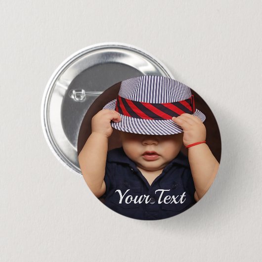 Schaltfläche für personalisiertes Baby-Foto Button (Vorne & Hinten)