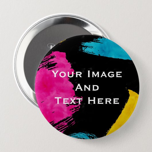 Schaltfläche für Personalisiertes Bild und Text Button (Vorne & Hinten)