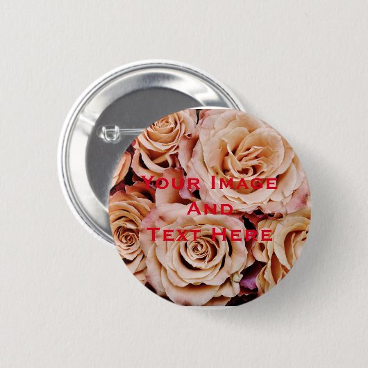 Schaltfläche für Personalisiertes Bild und Text Button (Vorne & Hinten)