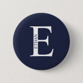 Schaltfläche für personalisiertes Monogramm und Pi Button (Vorderseite)