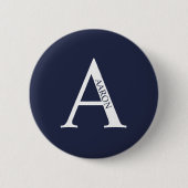 Schaltfläche für personalisiertes Monogramm und Pi Button (Vorderseite)