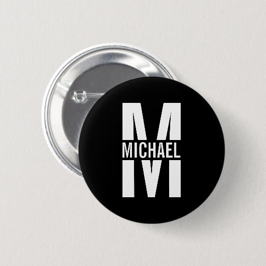 Schaltfläche für personalisiertes Monogramm und Pi Button (Vorne & Hinten)