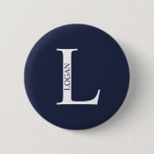 Schaltfläche für personalisiertes Monogramm und Pi Button (Vorderseite)