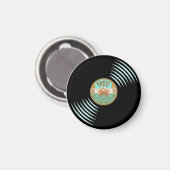 Schaltfläche für Platten Retro-Stil Magnet (Vorderseite/Rückseite)