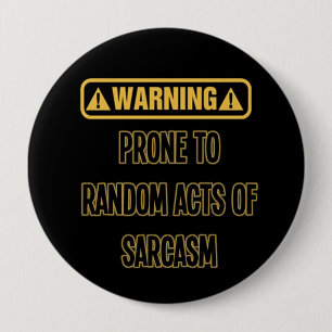 Schaltfläche für Sarcasm Warning Spaß Button