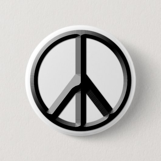 Schaltfläche für Silver und Black Peace Button (Vorderseite)