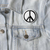 Schaltfläche für Silver und Black Peace Button (Beispiel)