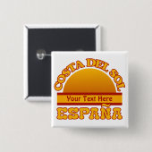 Schaltfläche für SPANIEN Costa Del Sol Button (Vorne & Hinten)