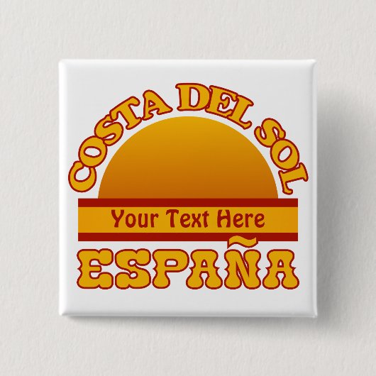 Schaltfläche für SPANIEN Costa Del Sol Button (Vorderseite)